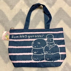 San-X Sumikko Gurashi Tote Zipper Bag NWT